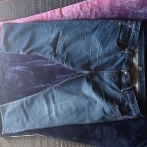 Gap straight leg denim blue jeans